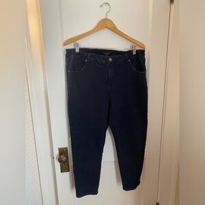 Universal Standard High Rise Skinny Seine Jean Petite Dark Indigo Size 18 New